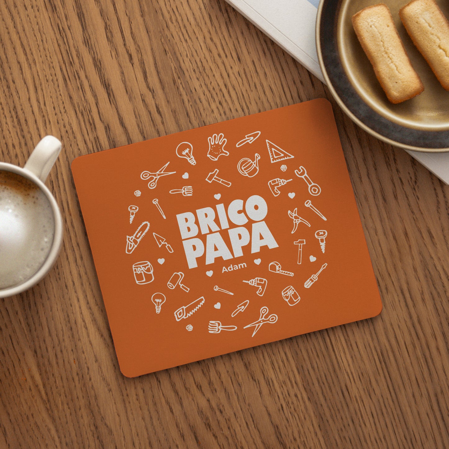 Tapis de souris Objets Rectangle Brico Papa photo N° 1