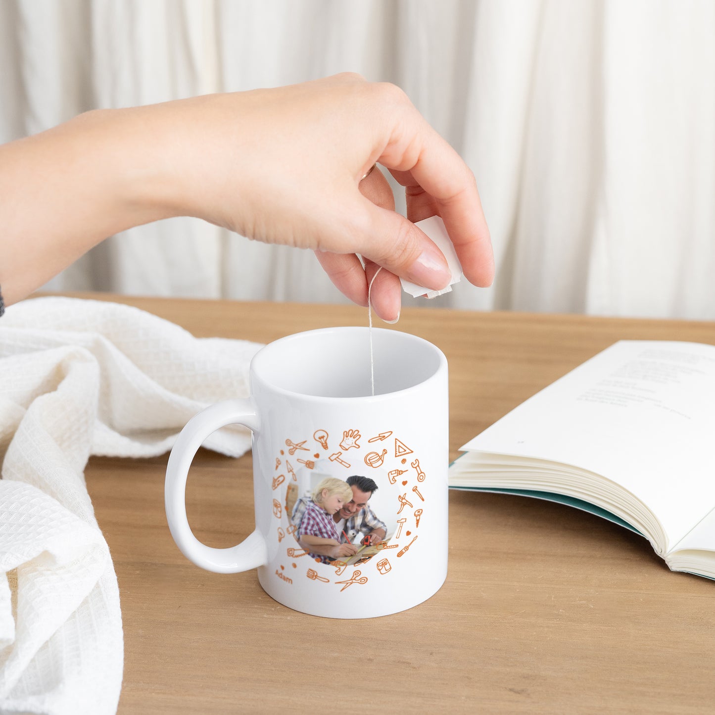 Mug Objets Blanc Brico Papa photo N° 3