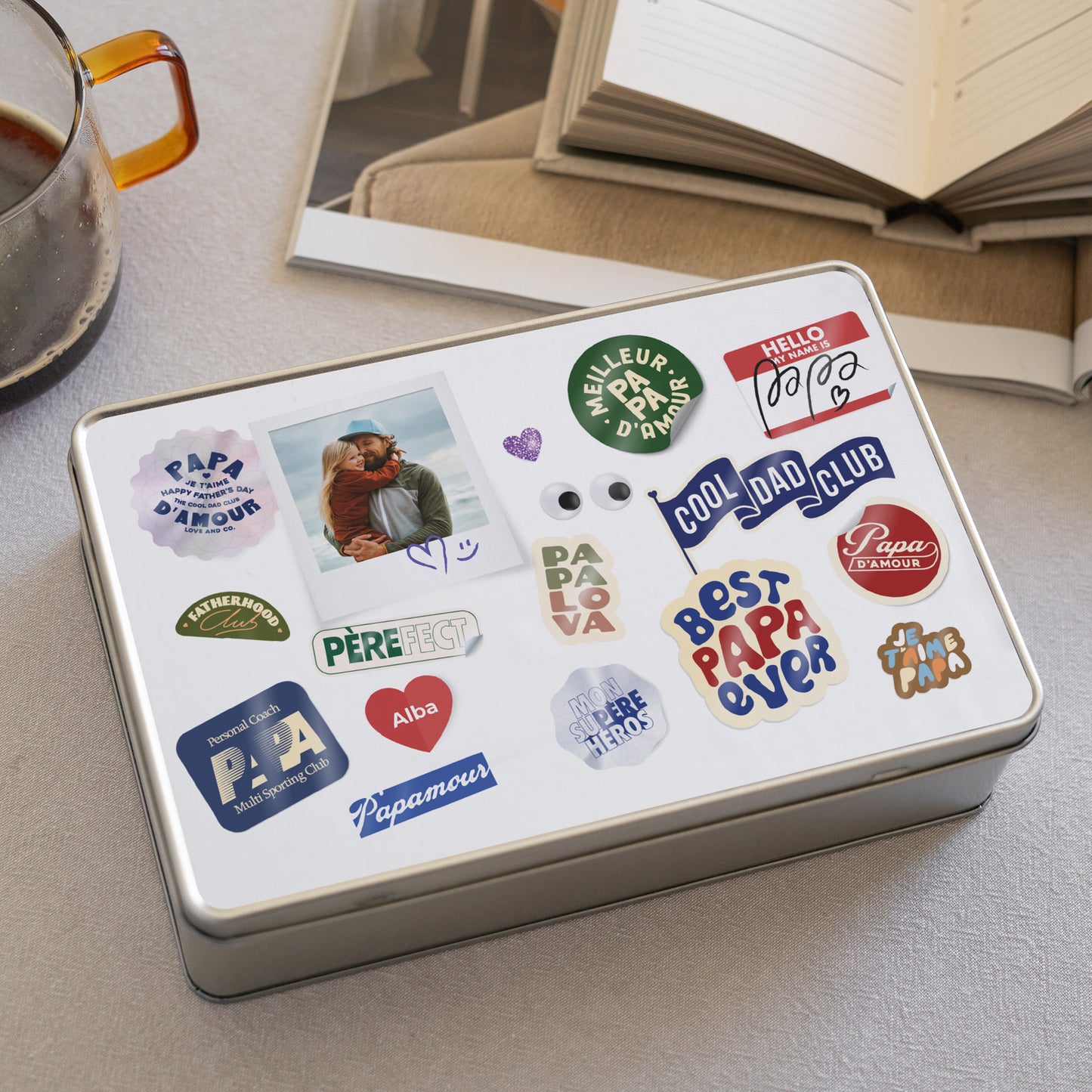 Boite métallique Objets Rectangle Papatchwork d’Amour photo N° 2