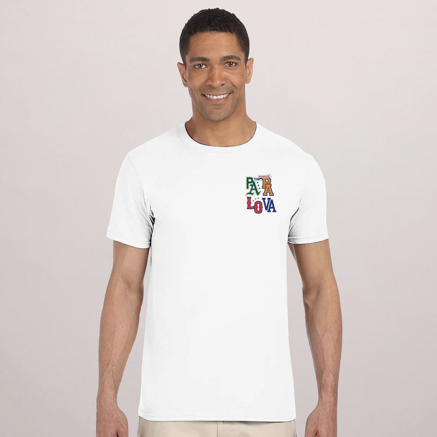 Tshirt Recto Verso Blanc Papa Lova league photo N° 2