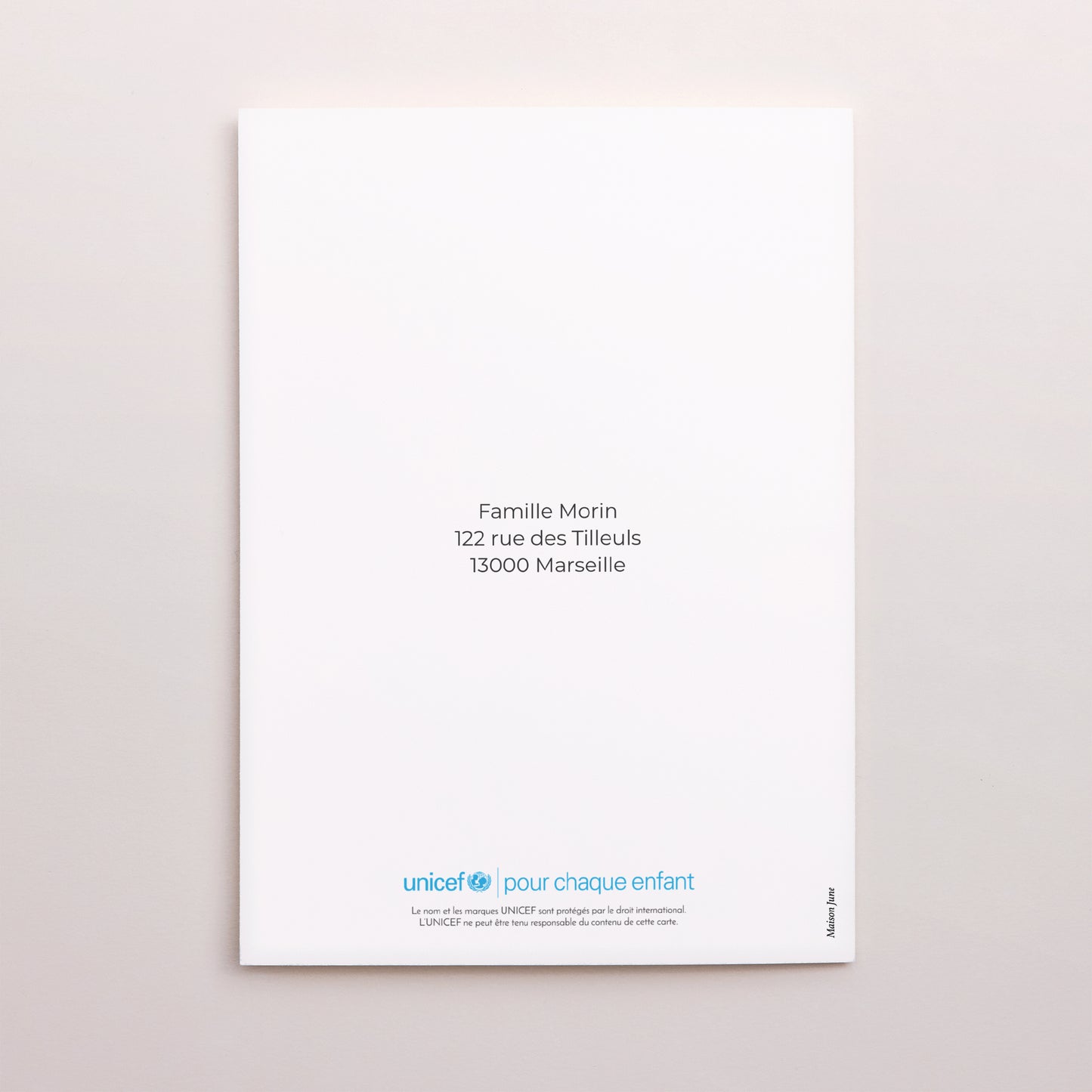 Faire-part Naissance Portrait double volet Le fruit de nos cœurs photo N° 3