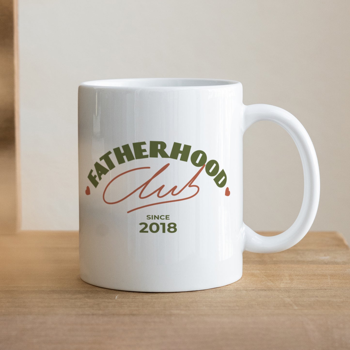 Mug Blanc Fatherhood club photo N° 1