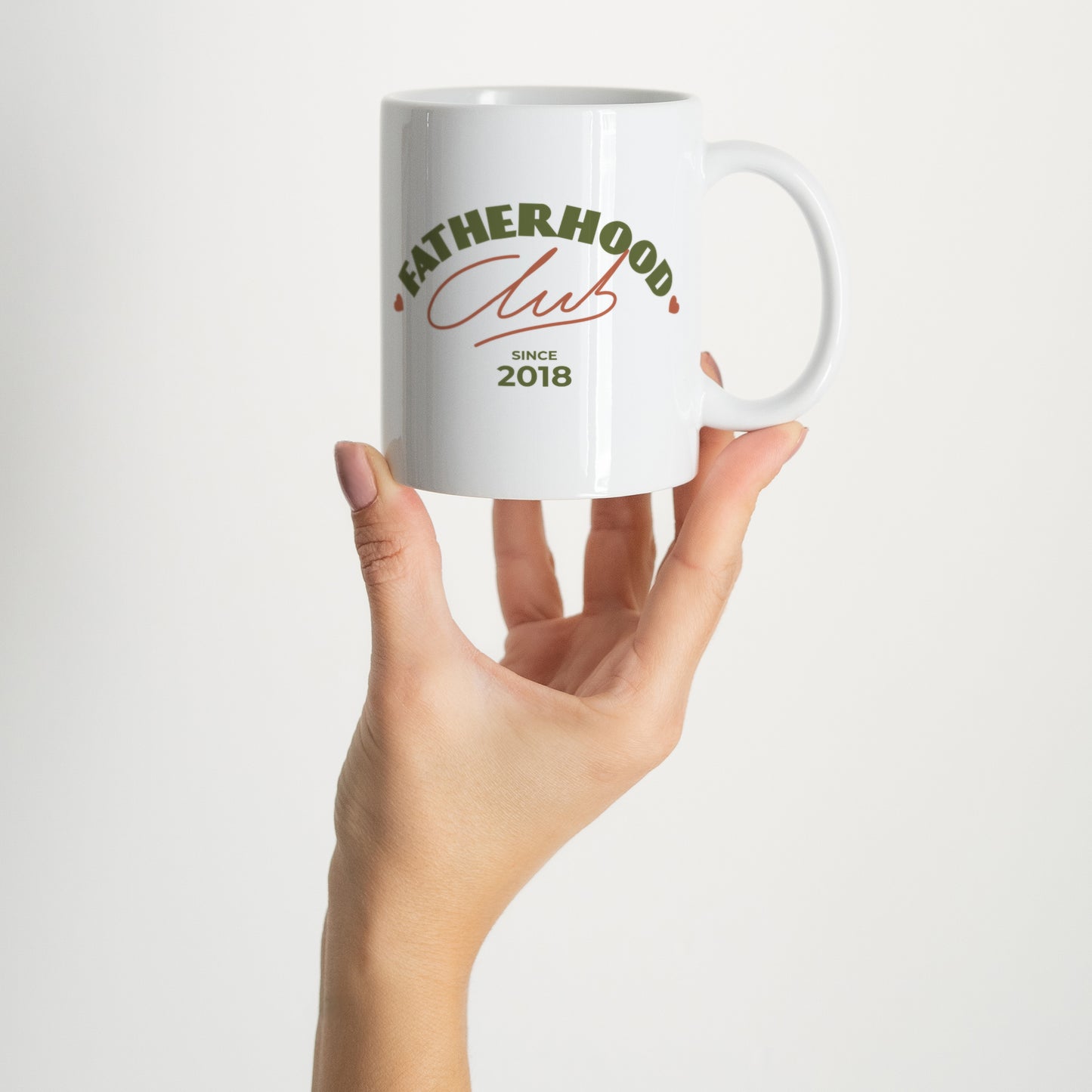 Mug Blanc Fatherhood club photo N° 2