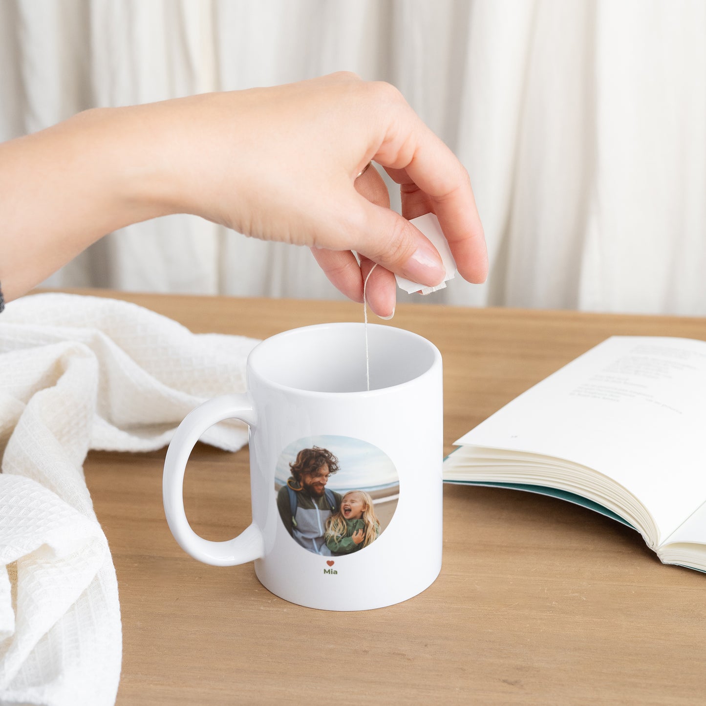 Mug Blanc Fatherhood club photo N° 3