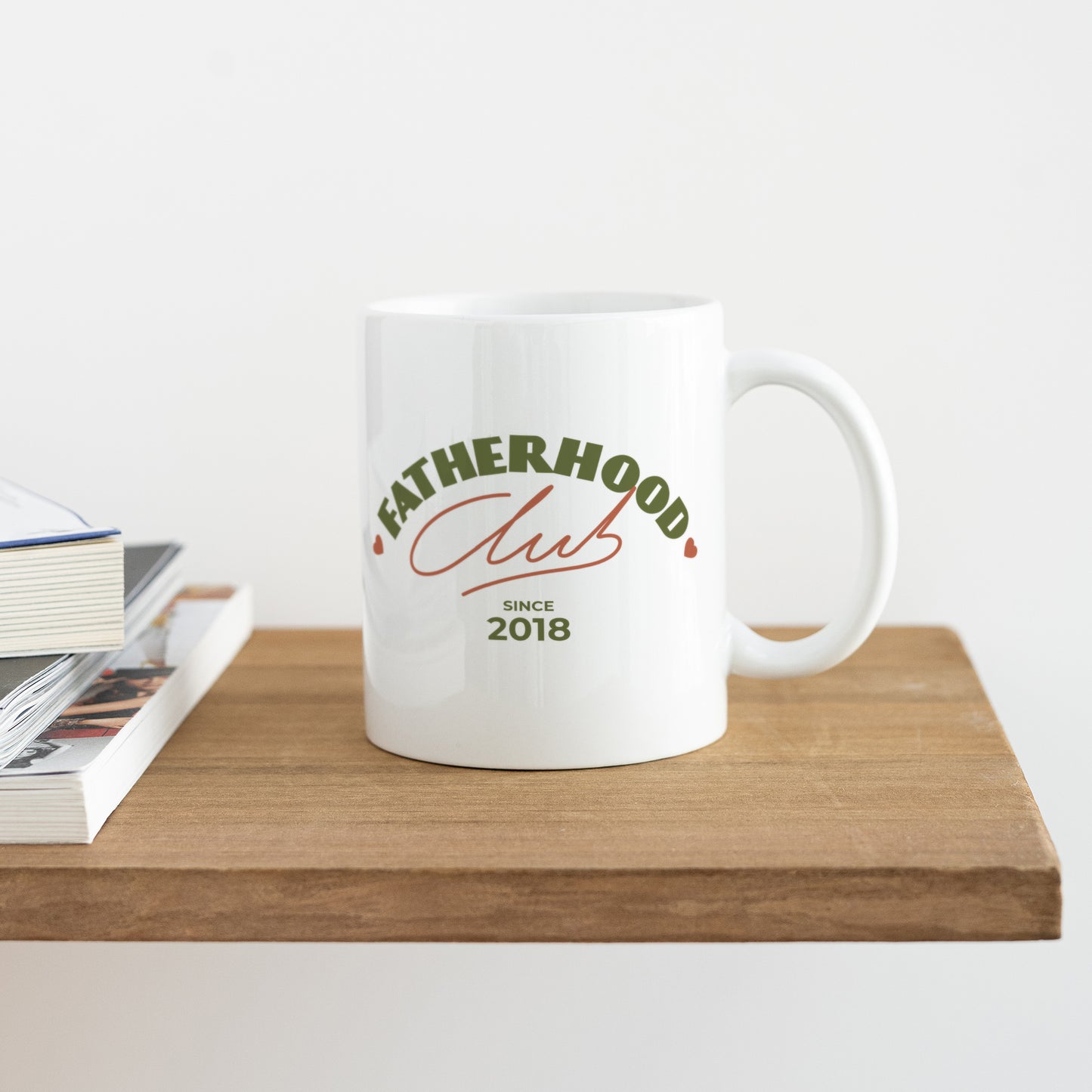 Mug Blanc Fatherhood club photo N° 4