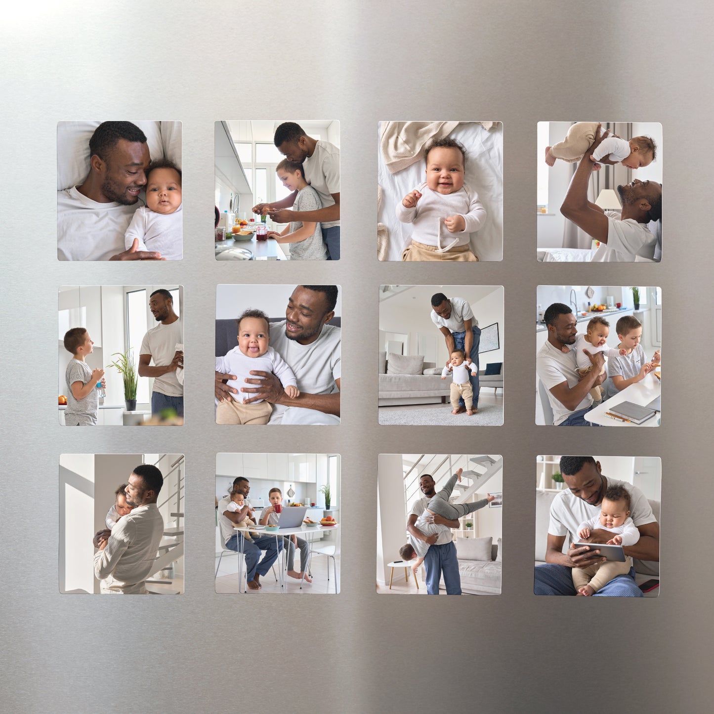 Tirage photo Photos Lot de 12, magnétique Portrait d’un Super Papa photo N° 1