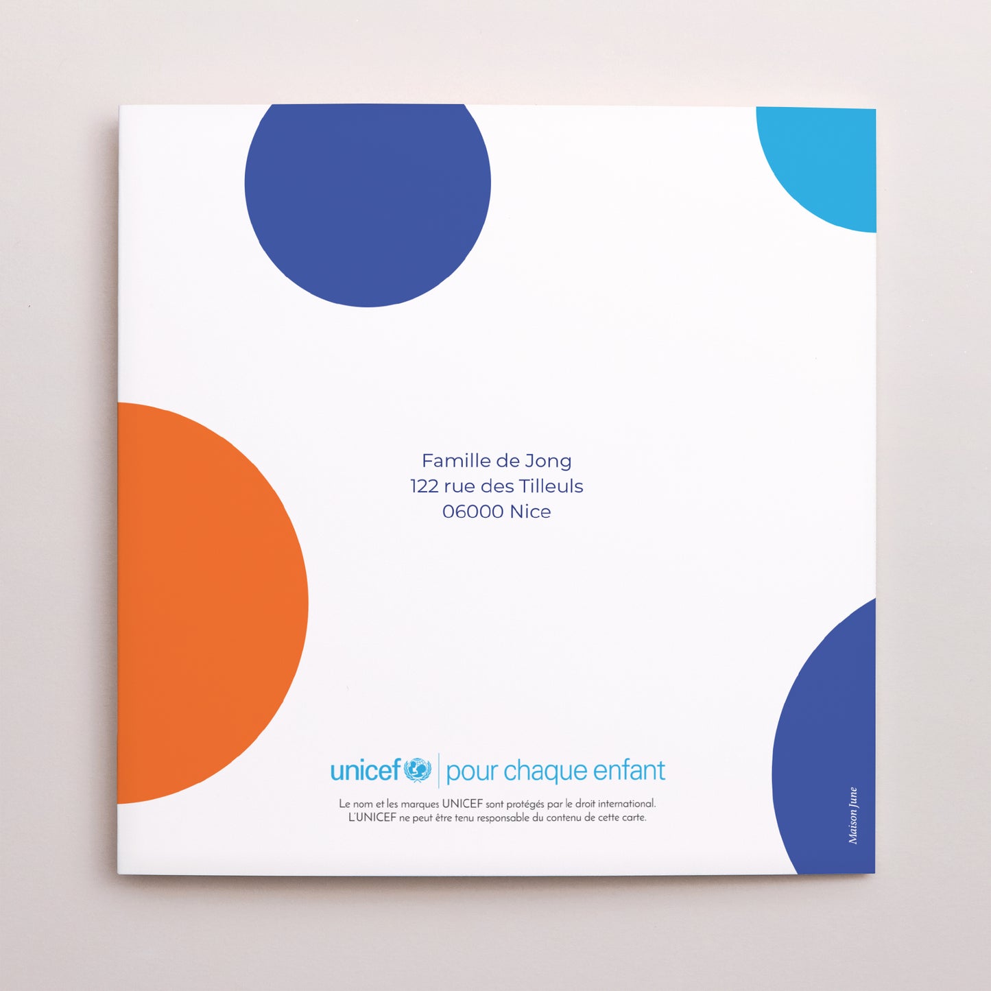 Faire-part Naissance Carré double volet Naître et Partager photo N° 3