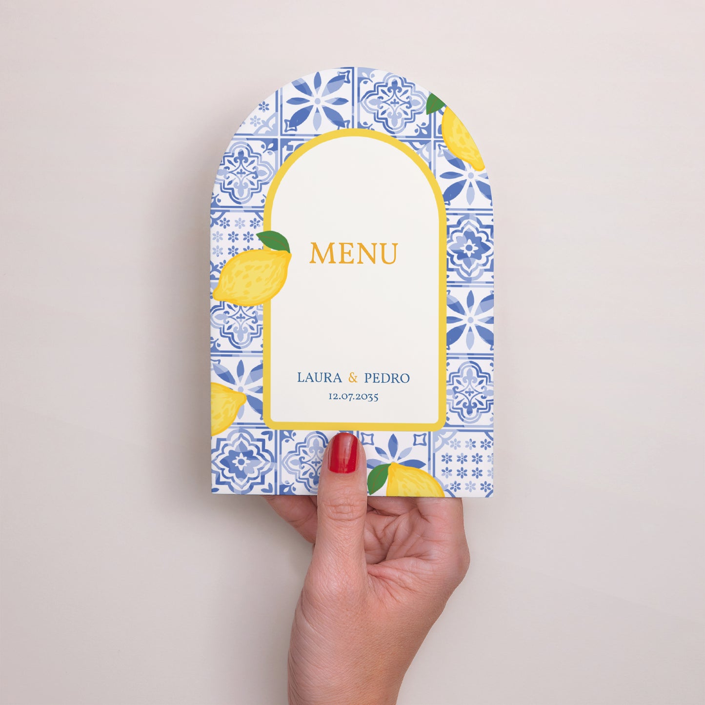 Menu Mariage Arche Azulejo d’amour photo N° 2