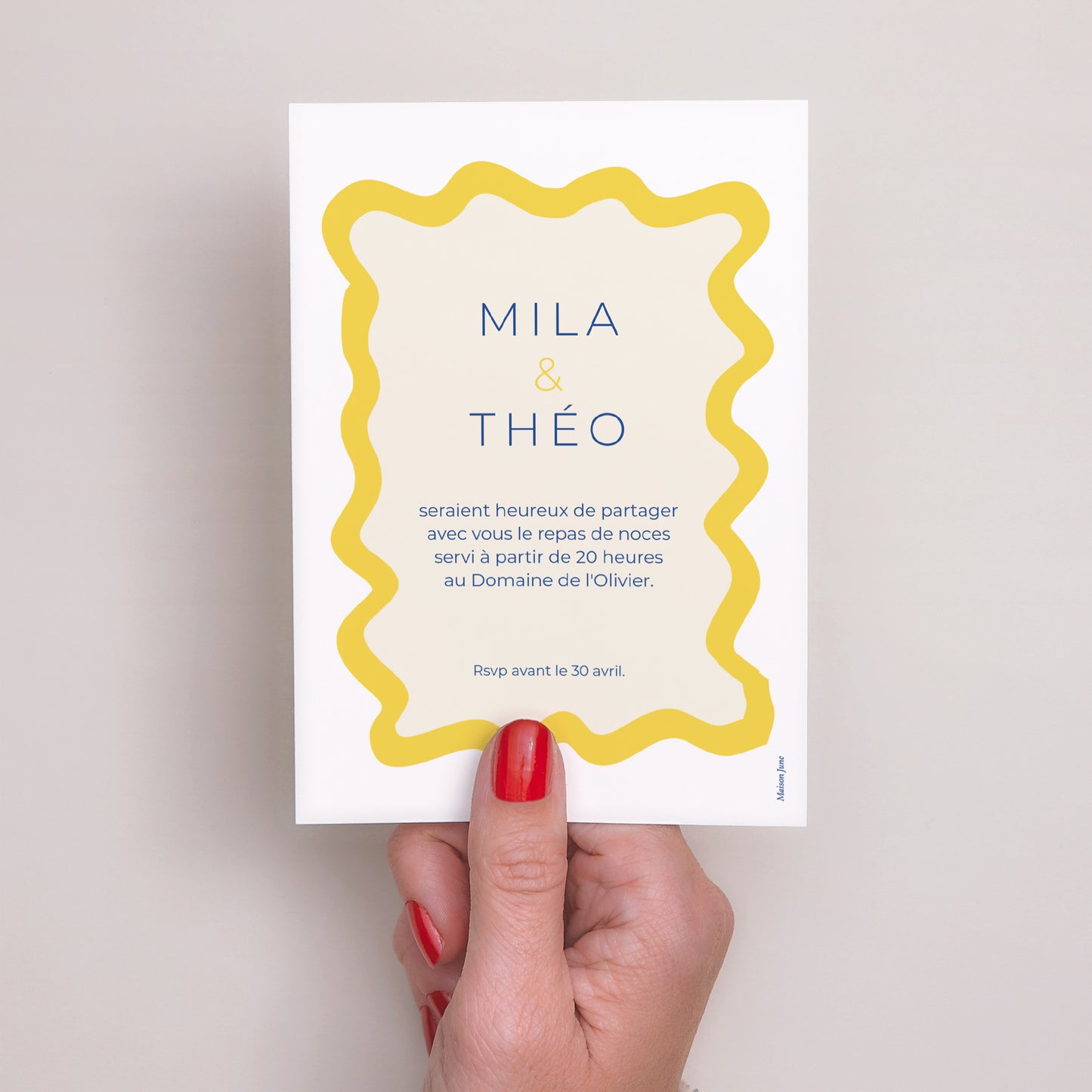 Invitations Mariage Portrait Un air de Méditerranée photo N° 3