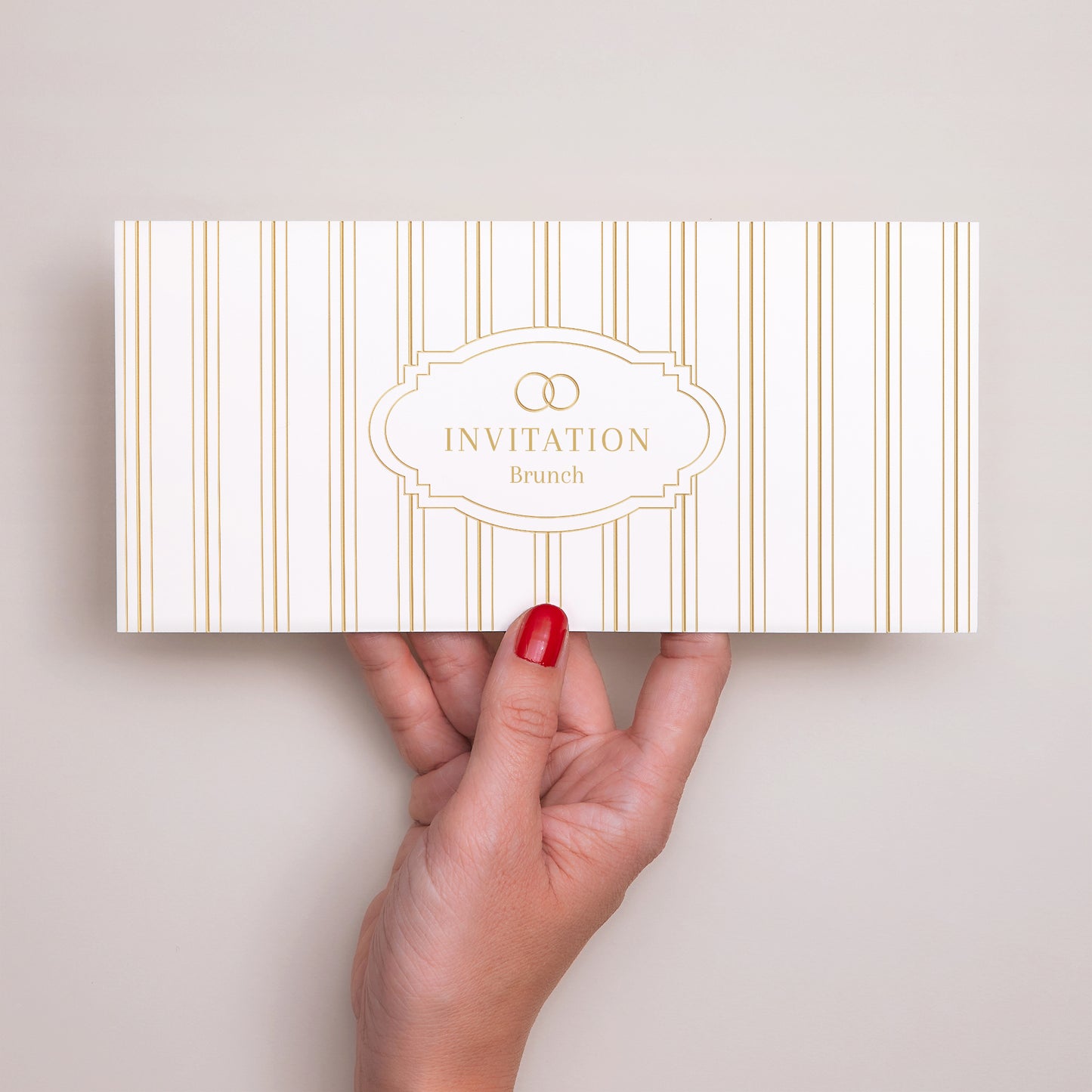 Invitations Mariage Panoramique paysage Les Rayures Chics photo N° 3