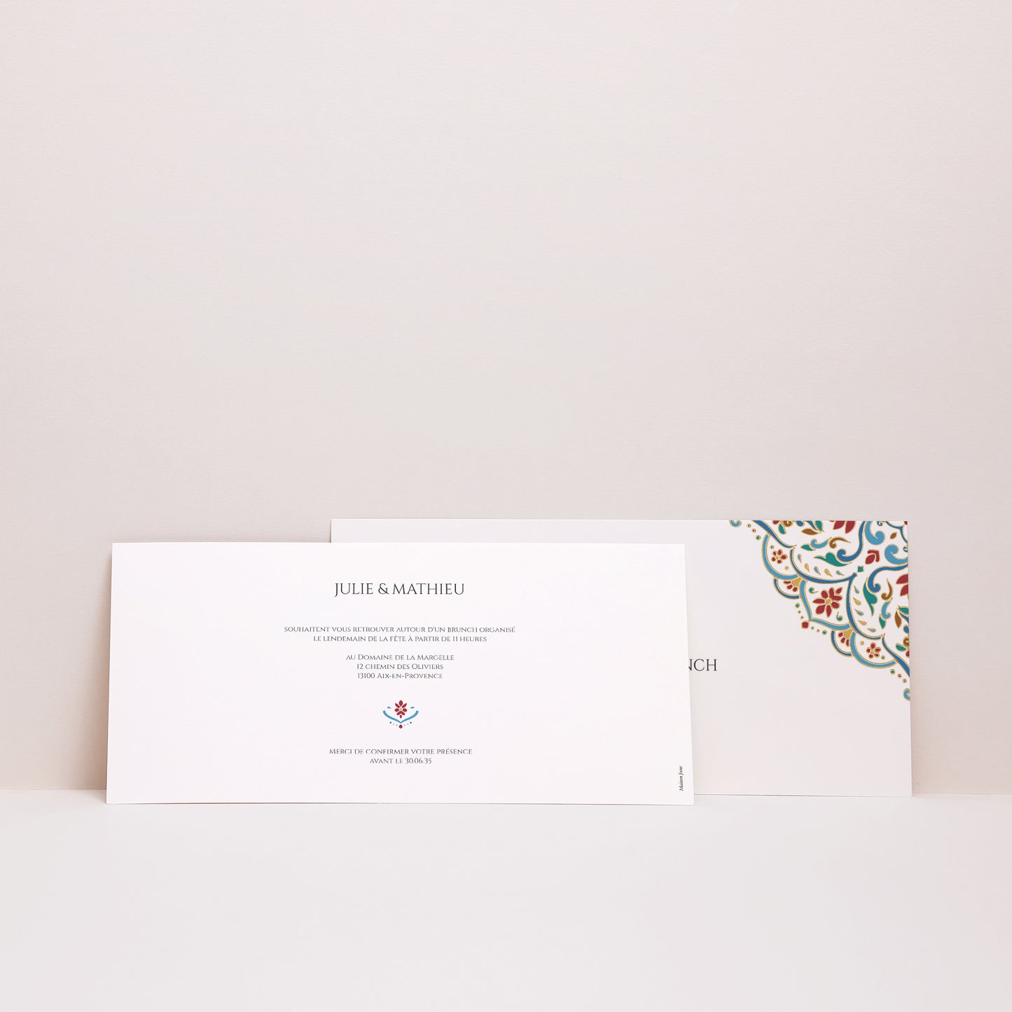 Invitations Mariage Panoramique paysage Amour d’Orient photo N° 3