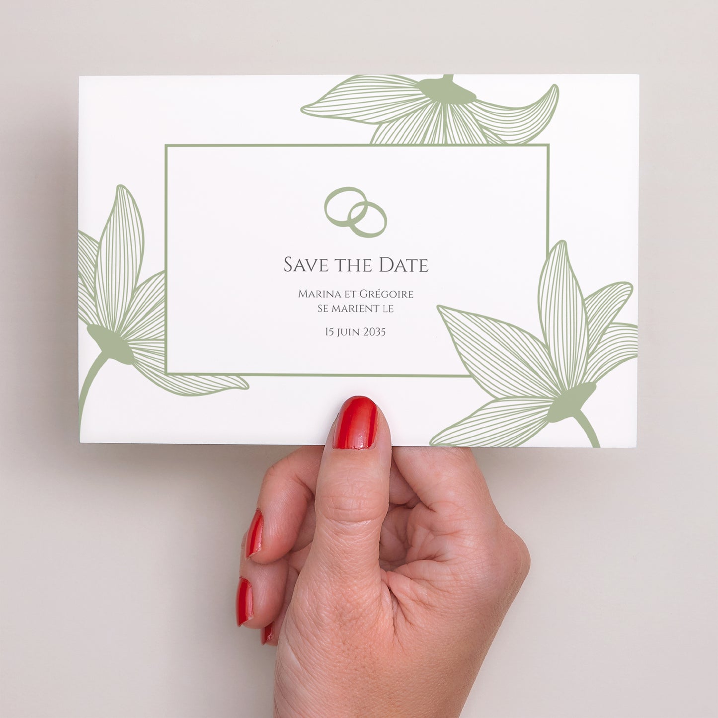 Save the date Mariage Paysage Fleurs d’Élégance photo N° 3