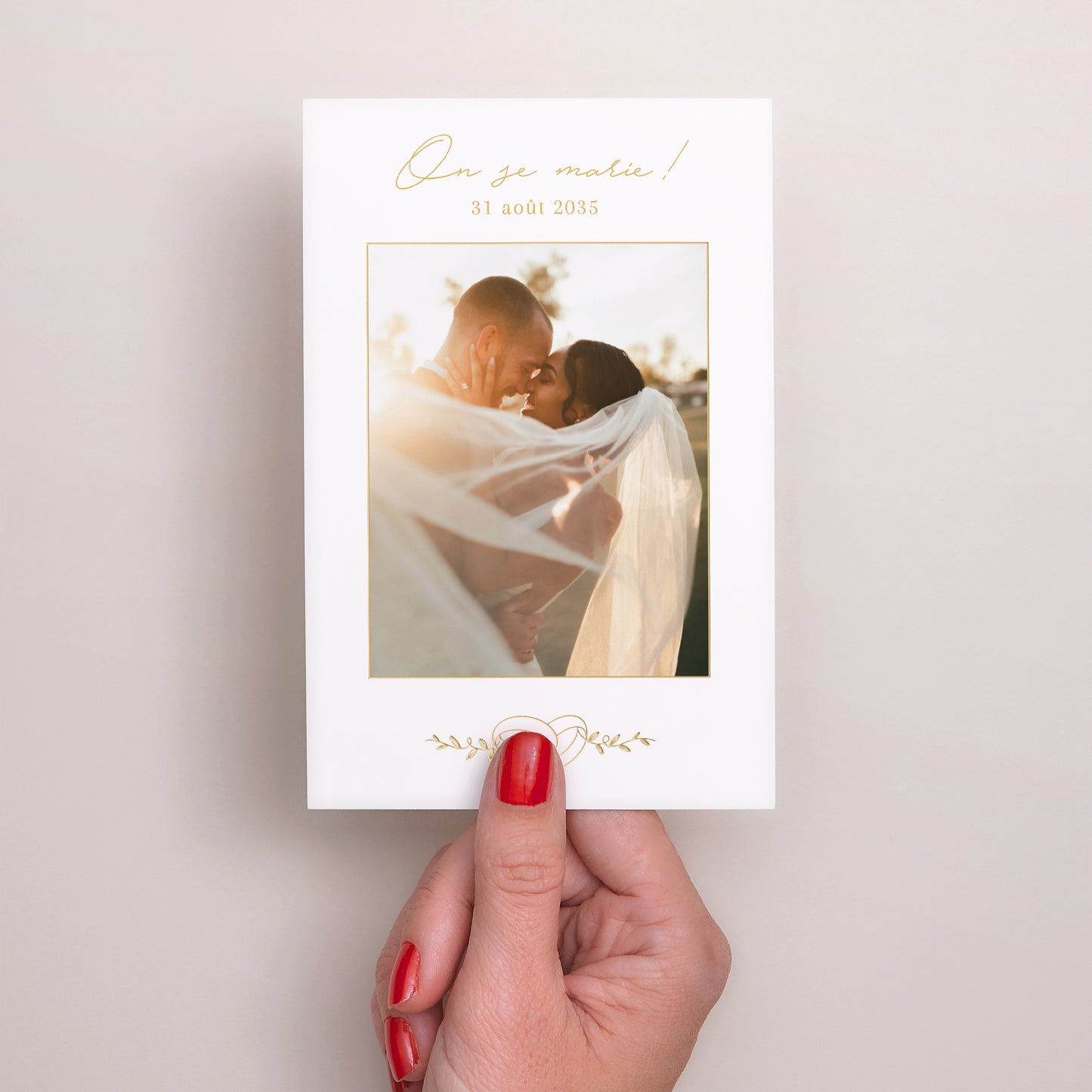 Save the date Mariage Portrait Alliances d'Amour II photo N° 2