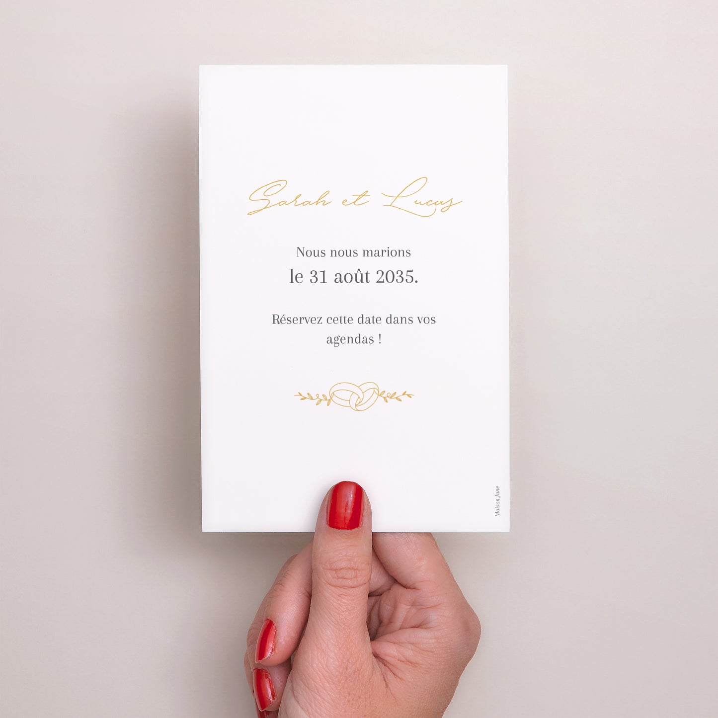 Save the date Mariage Portrait Alliances d'Amour II photo N° 3