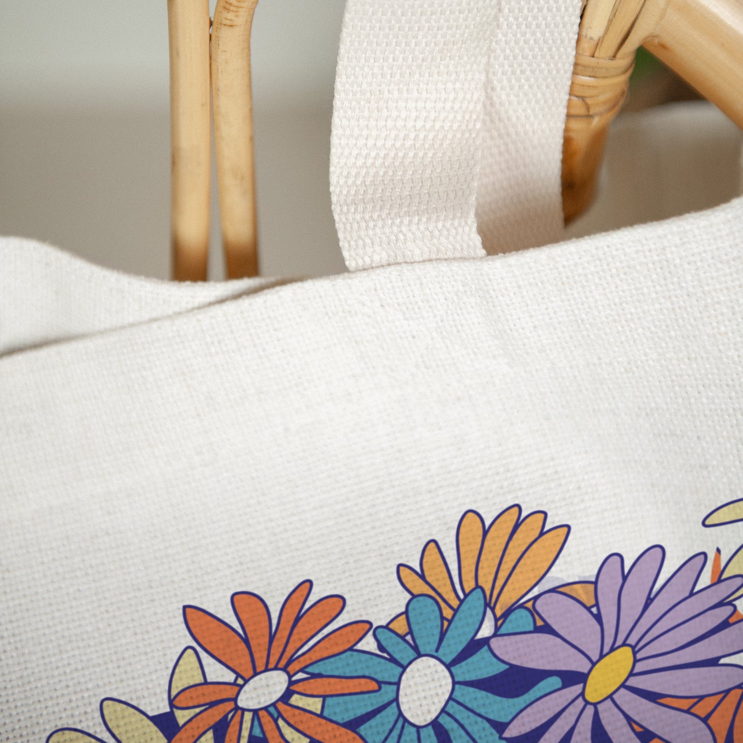 Tote bag Anse en toile Goûter fleuri photo N° 3