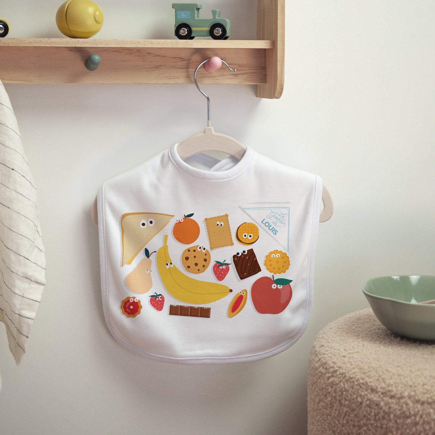 Bavoir Tissu Monsieur biscuit & Cie photo N° 2