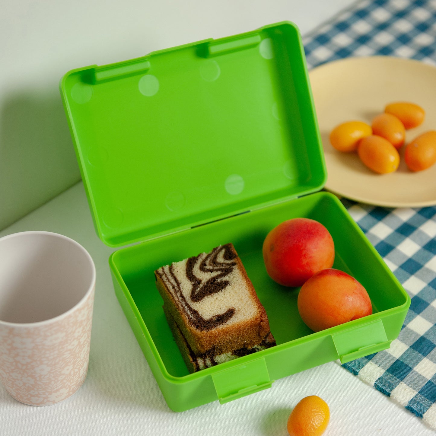 Boite goûter Verte Monsieur biscuit & Cie photo N° 3