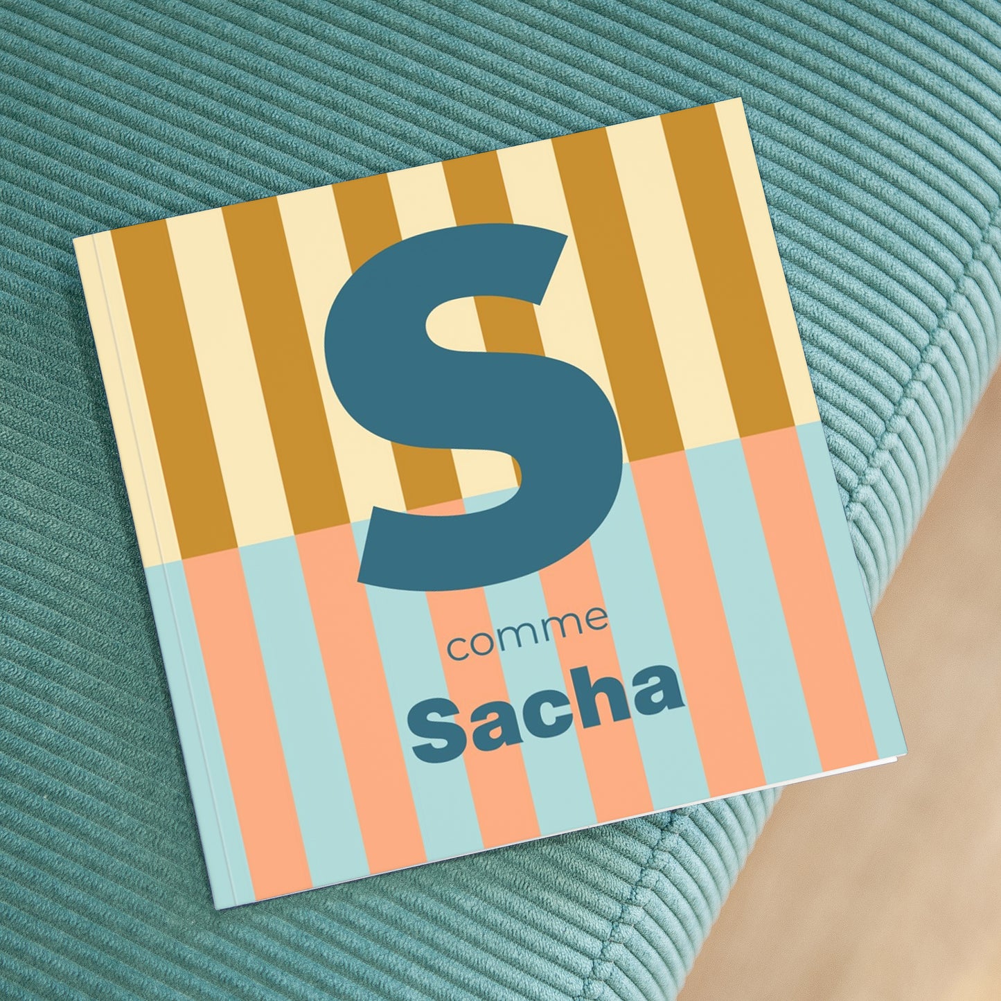 Album photo Naissance Carré 30 pages Colorful stripes blue II photo N° 4