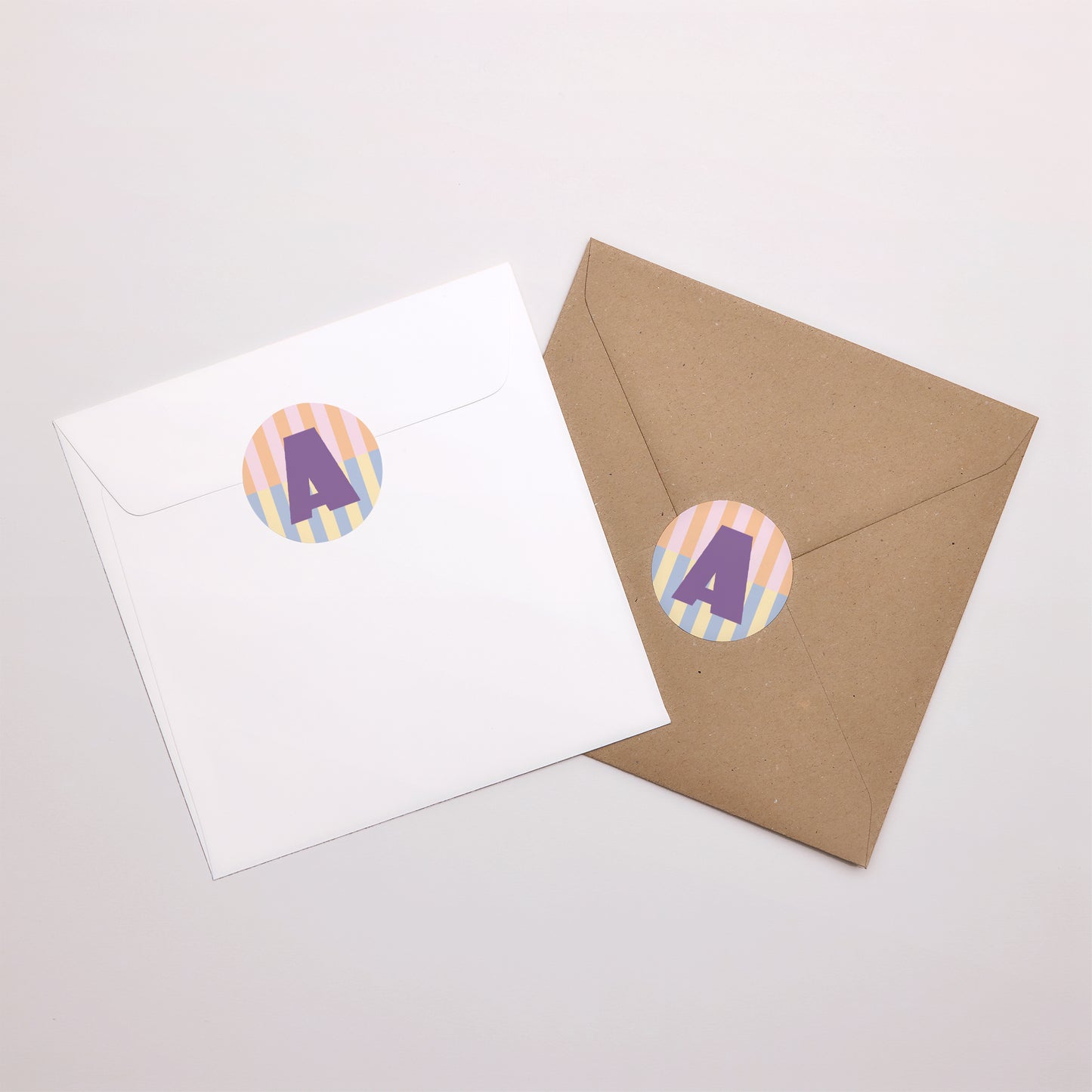 Sticker Naissance Rond Colorful stripes pink II photo N° 3
