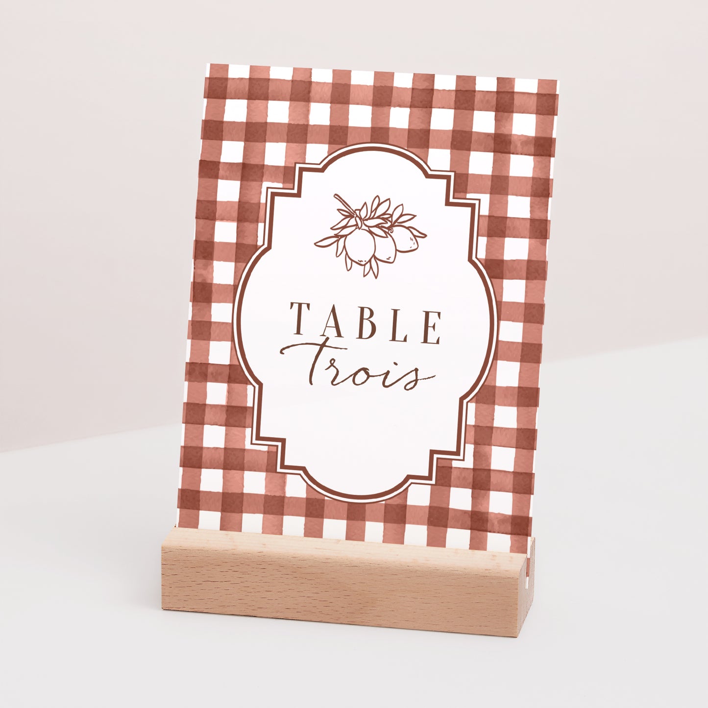 Marque table Mariage Rectangle Amour Bucolique photo N° 3