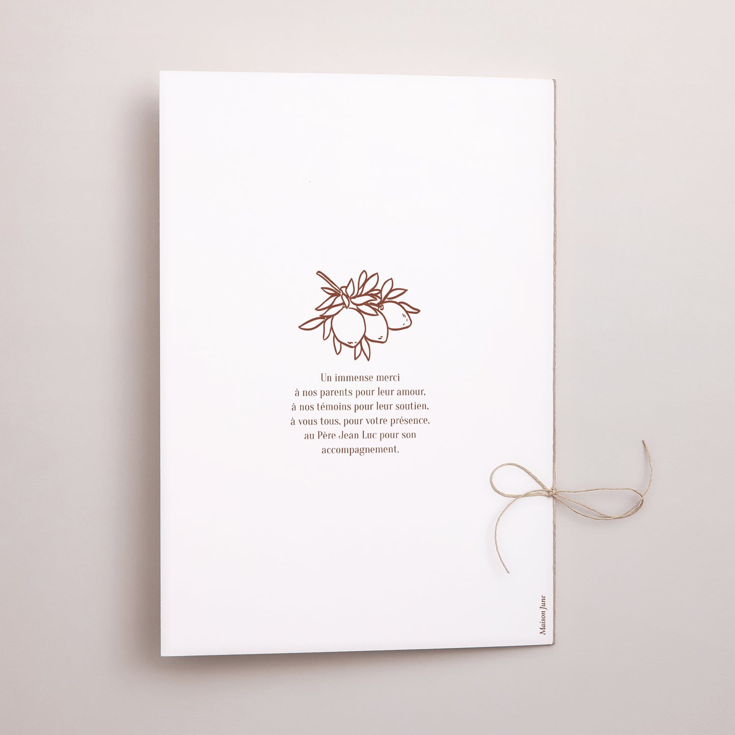 Livret de messe Mariage Double volet Amour Bucolique photo N° 3