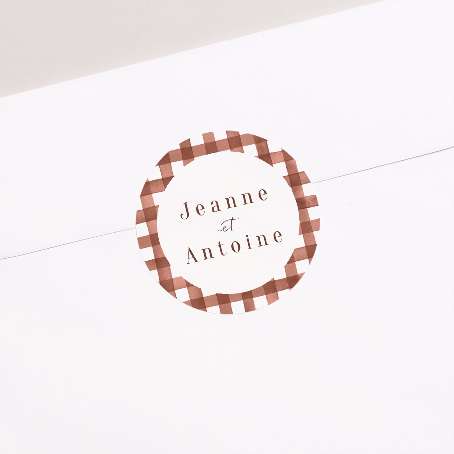 Sticker Mariage Rond Amour Bucolique photo N° 1
