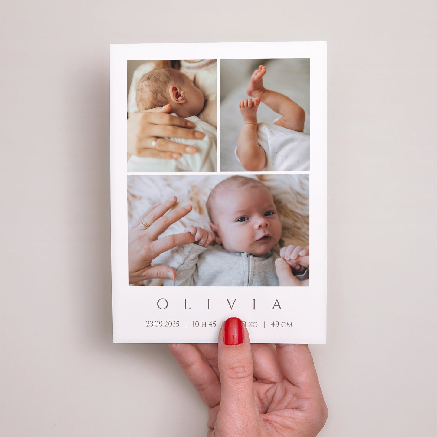 Faire-part Naissance Portrait Portraits de bonheur photo N° 2