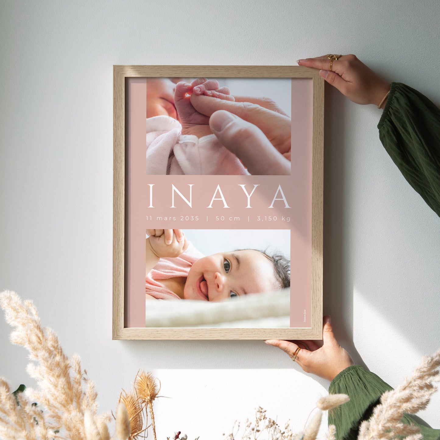 Affiche Naissance Portrait Objectif bonheur photo N° 2