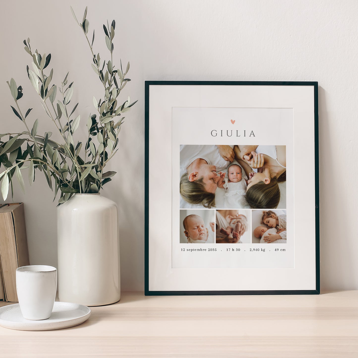 Affiche Naissance Portrait Souvenirs à chérir photo N° 1