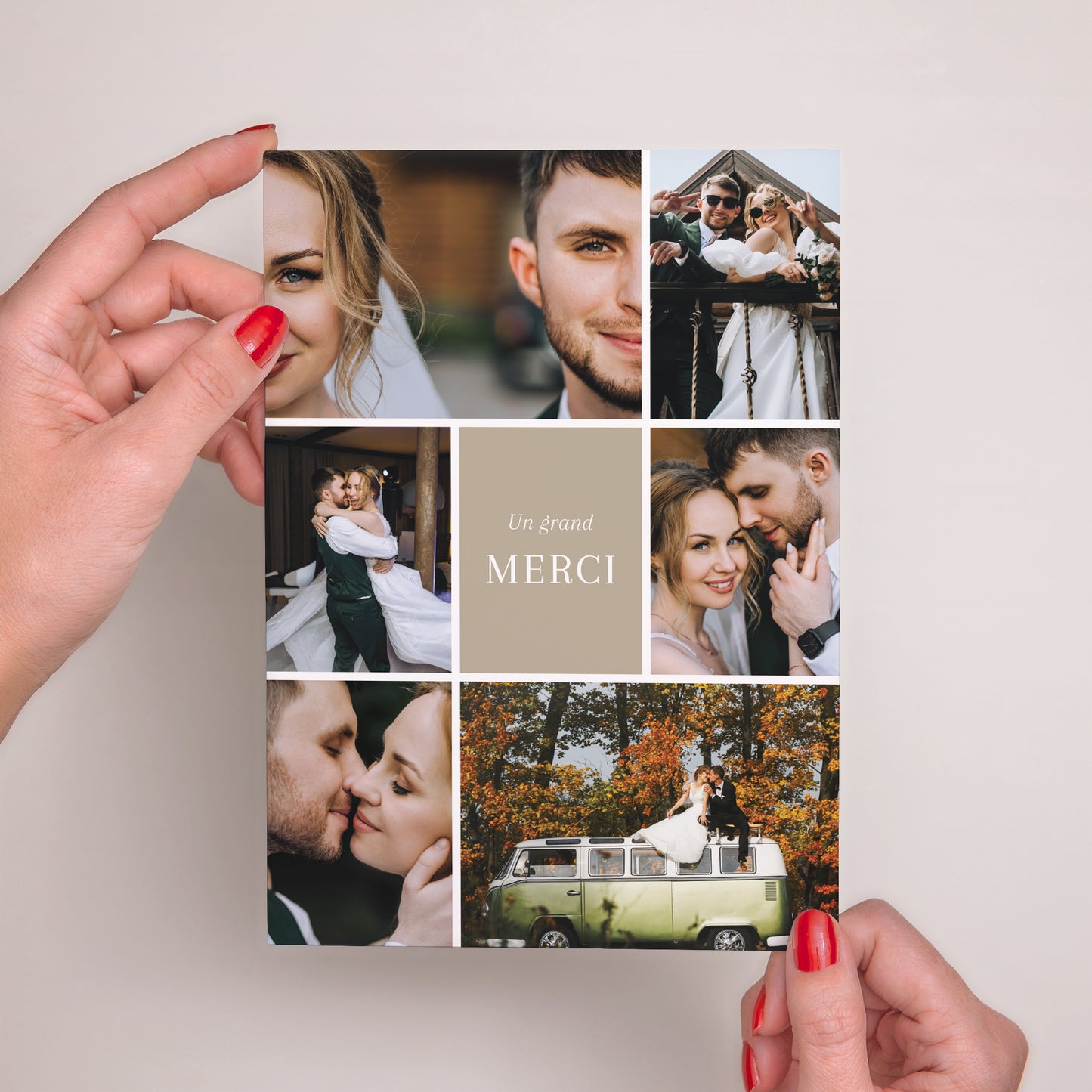 Remerciements Mariage Grand format rectangle L’Écrin de notre amour photo N° 2