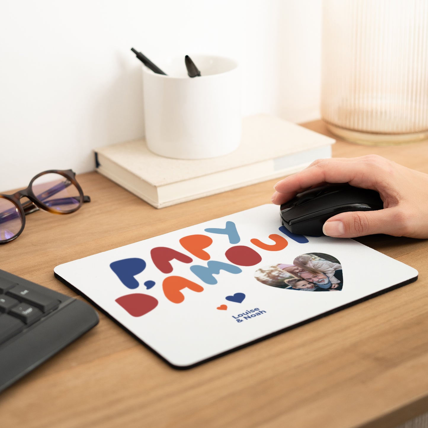 Tapis de souris Rectangle love colors II photo N° 2