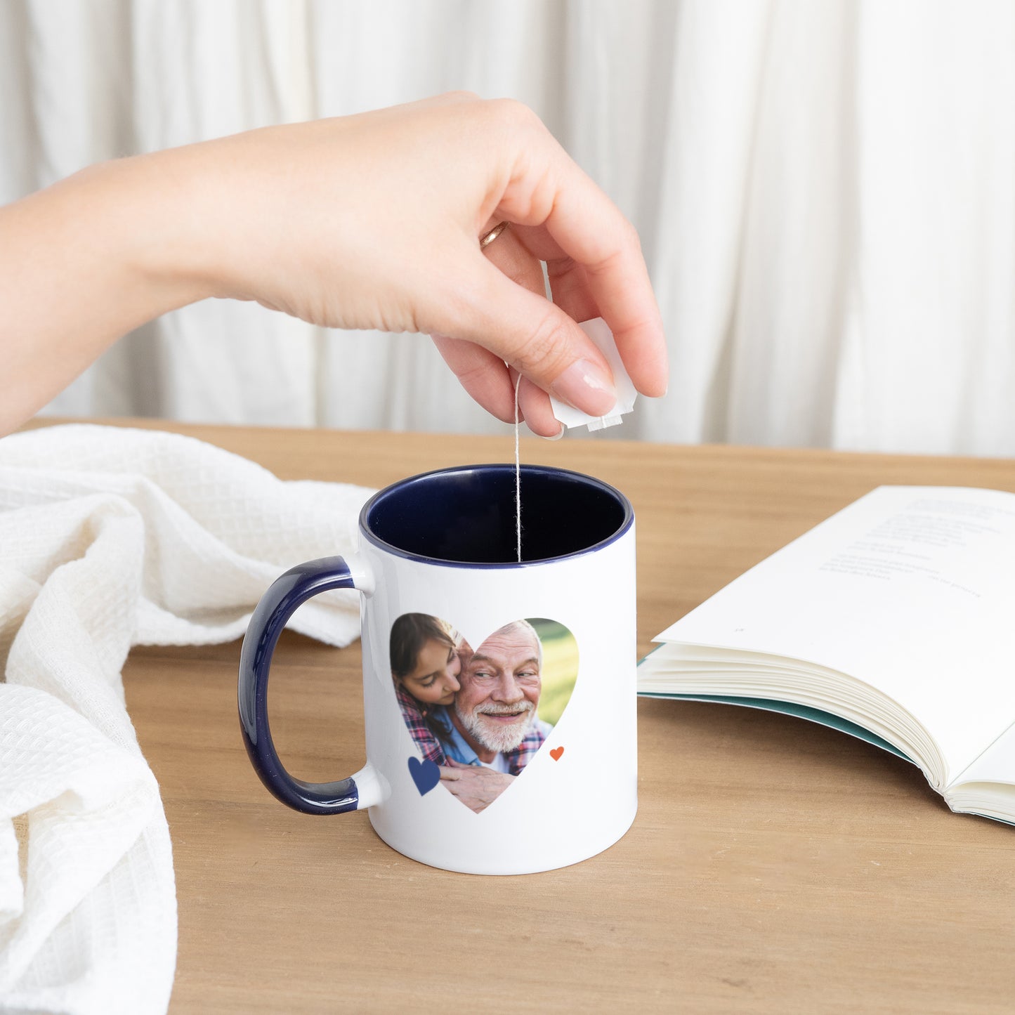 Mug Bleu love colors II photo N° 3