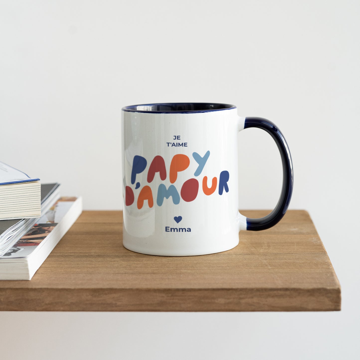 Mug Bleu love colors II photo N° 4