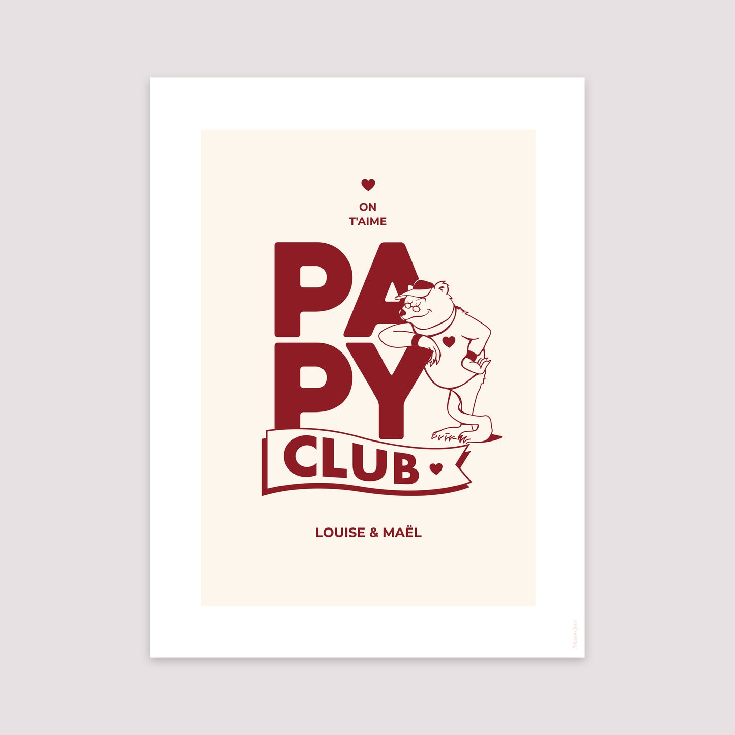 Affiche Portrait 30 x 40 cm Grandad Bear Club photo N° 2