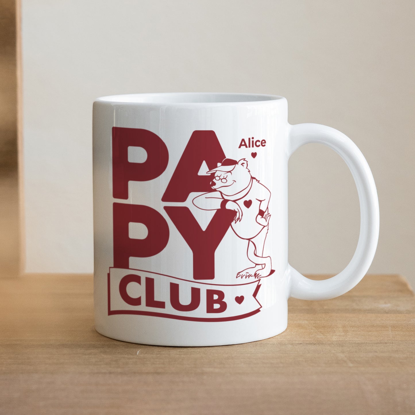 Mug Blanc Grandad Bear Club photo N° 1