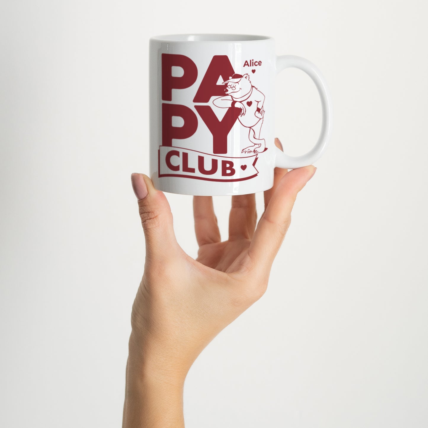 Mug Blanc Grandad Bear Club photo N° 2
