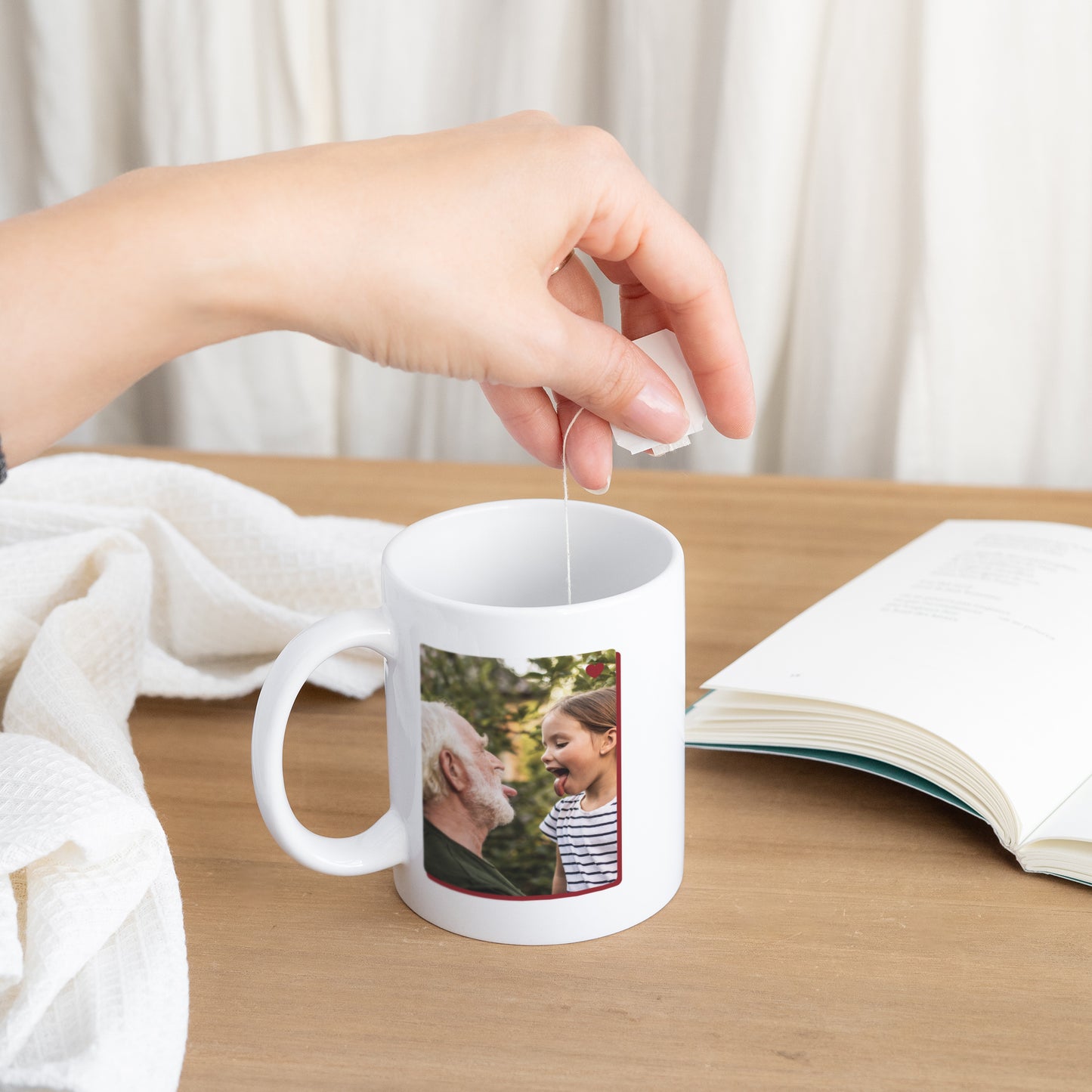 Mug Blanc Grandad Bear Club photo N° 3