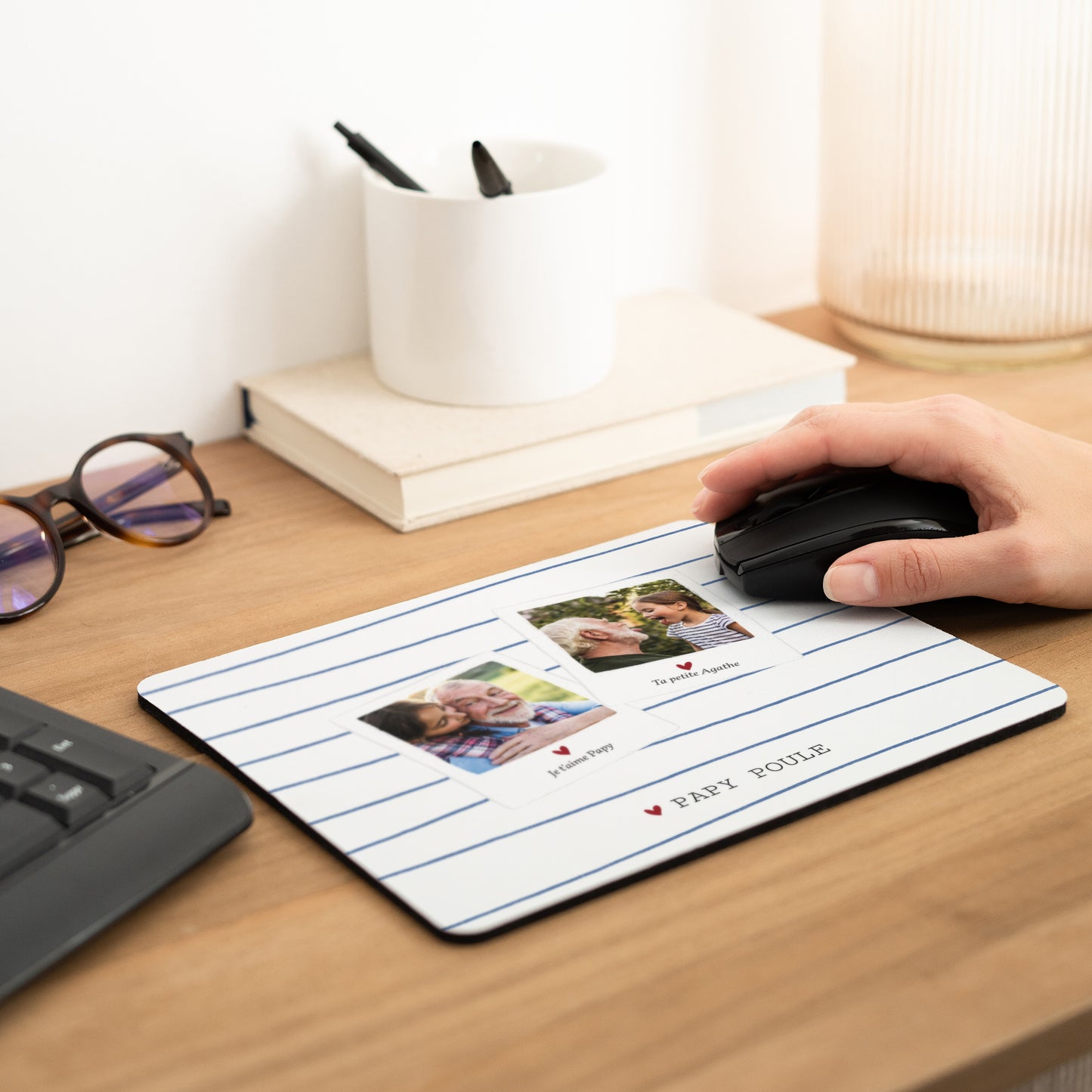 Tapis de souris Rectangle Papy poule photo N° 2