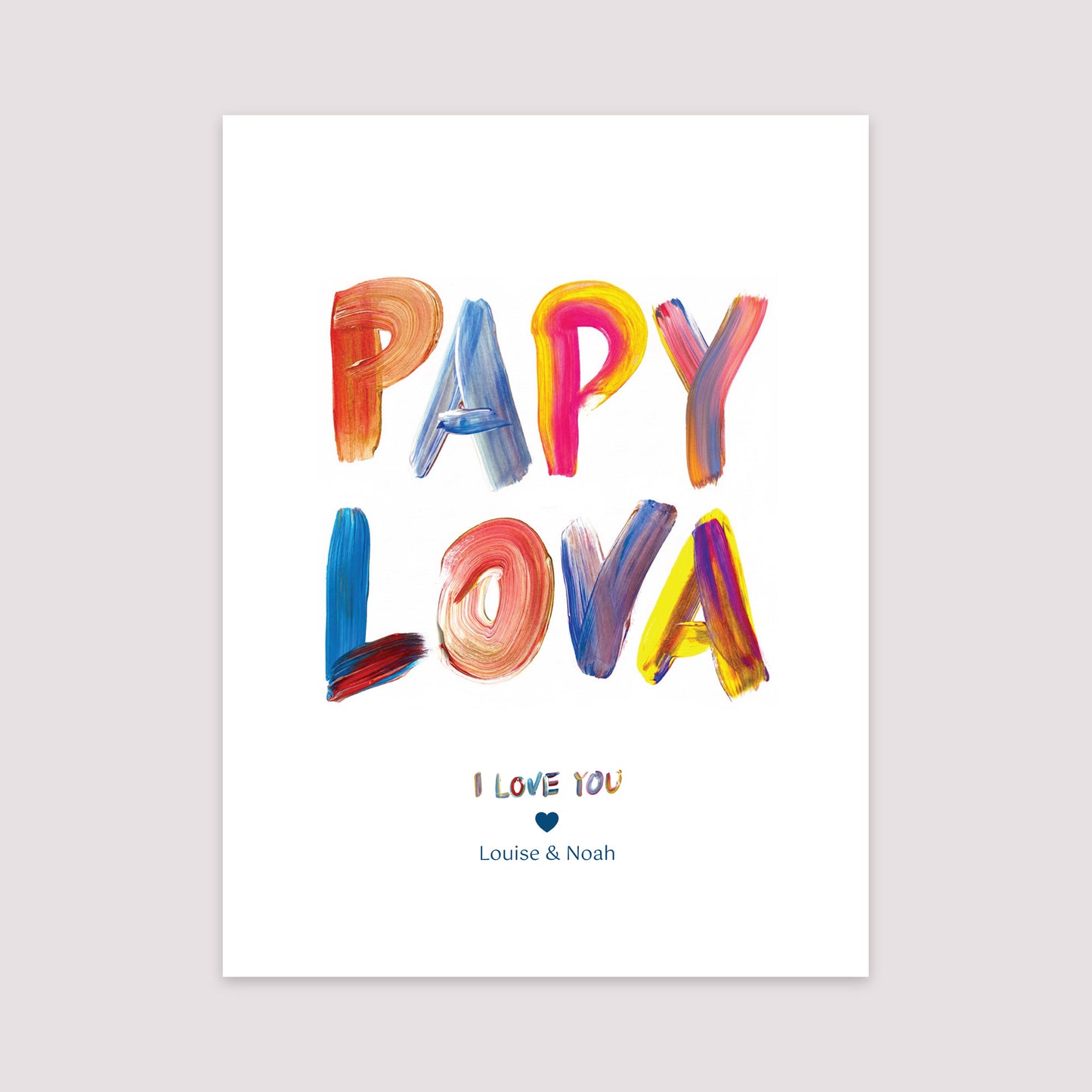 Affiche Portrait 30 x 40 cm PAPY LOVA COLORS photo N° 2