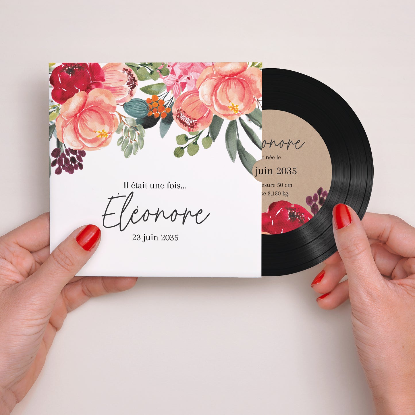 Faire-part Naissance Pochette disque Baby Bloom photo N° 2
