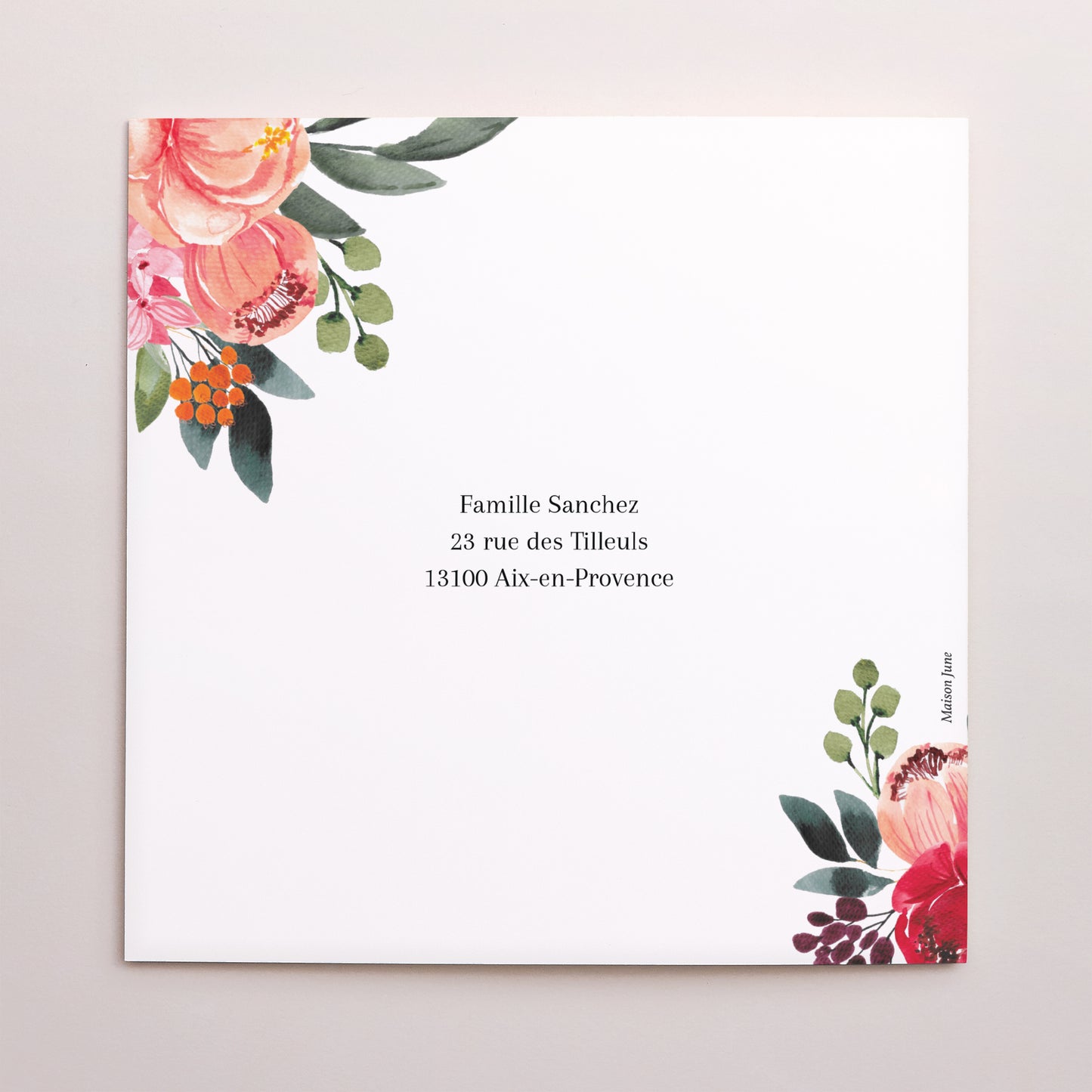 Faire-part Naissance Carré double volet Baby Bloom photo N° 3