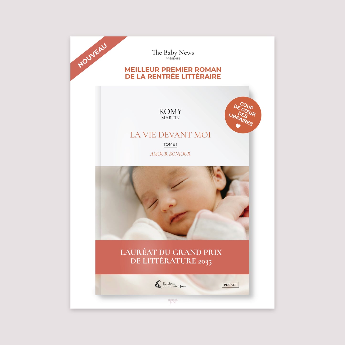 Affiche Naissance Portrait 30 x 40 cm La vie devant moi photo N° 2