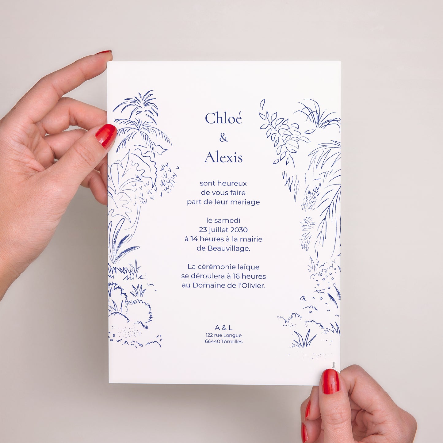 Faire-part Mariage Grand format rectangle Clairière d'Amour photo N° 3