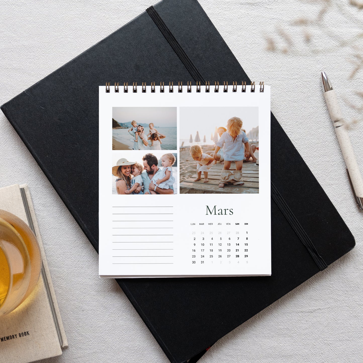 Calendrier Fin d'année Bureau, chevalet Feuillages d’hiver photo N° 3