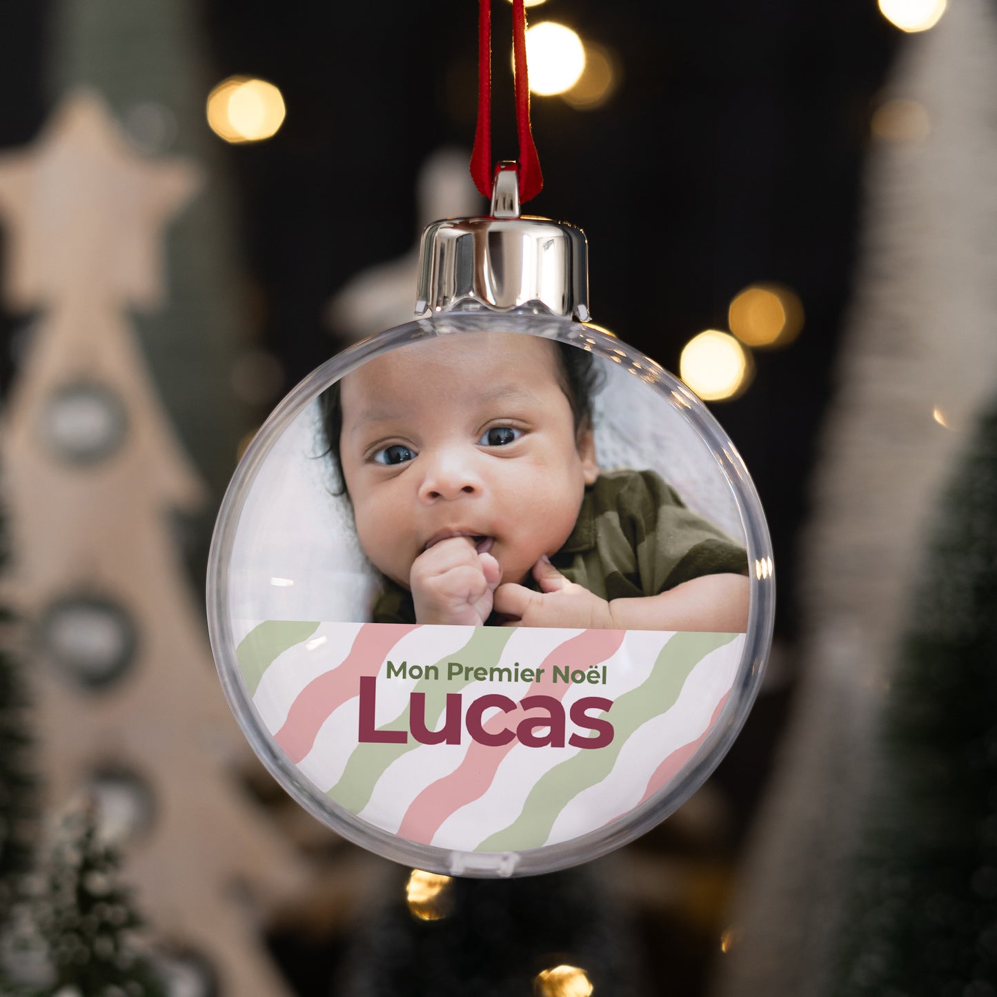 Boule de Noël Fin d'année Ronde Noël, pour la première fois photo N° 1