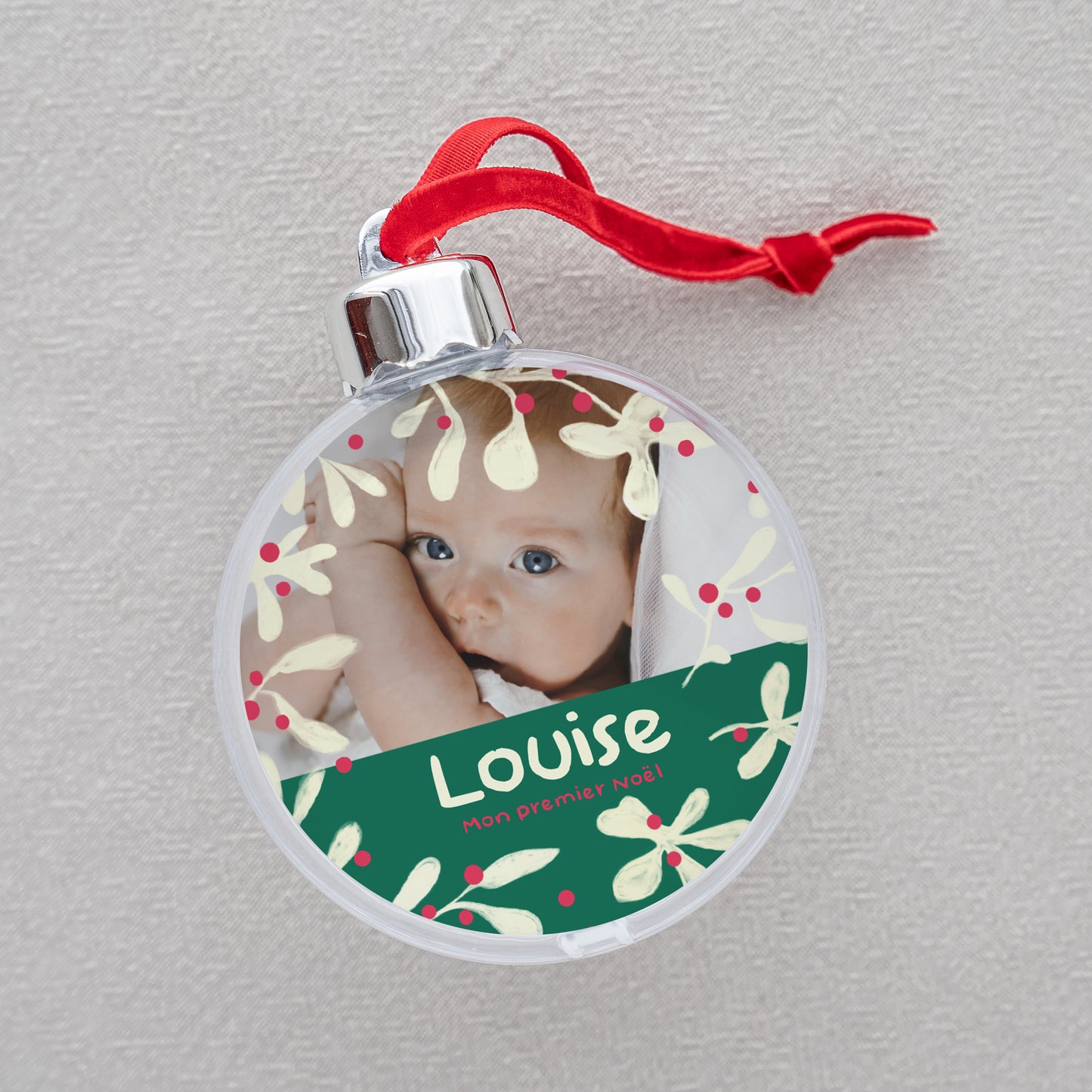 Boule de Noël Fin d'année Ronde Mon premier hiver photo N° 2