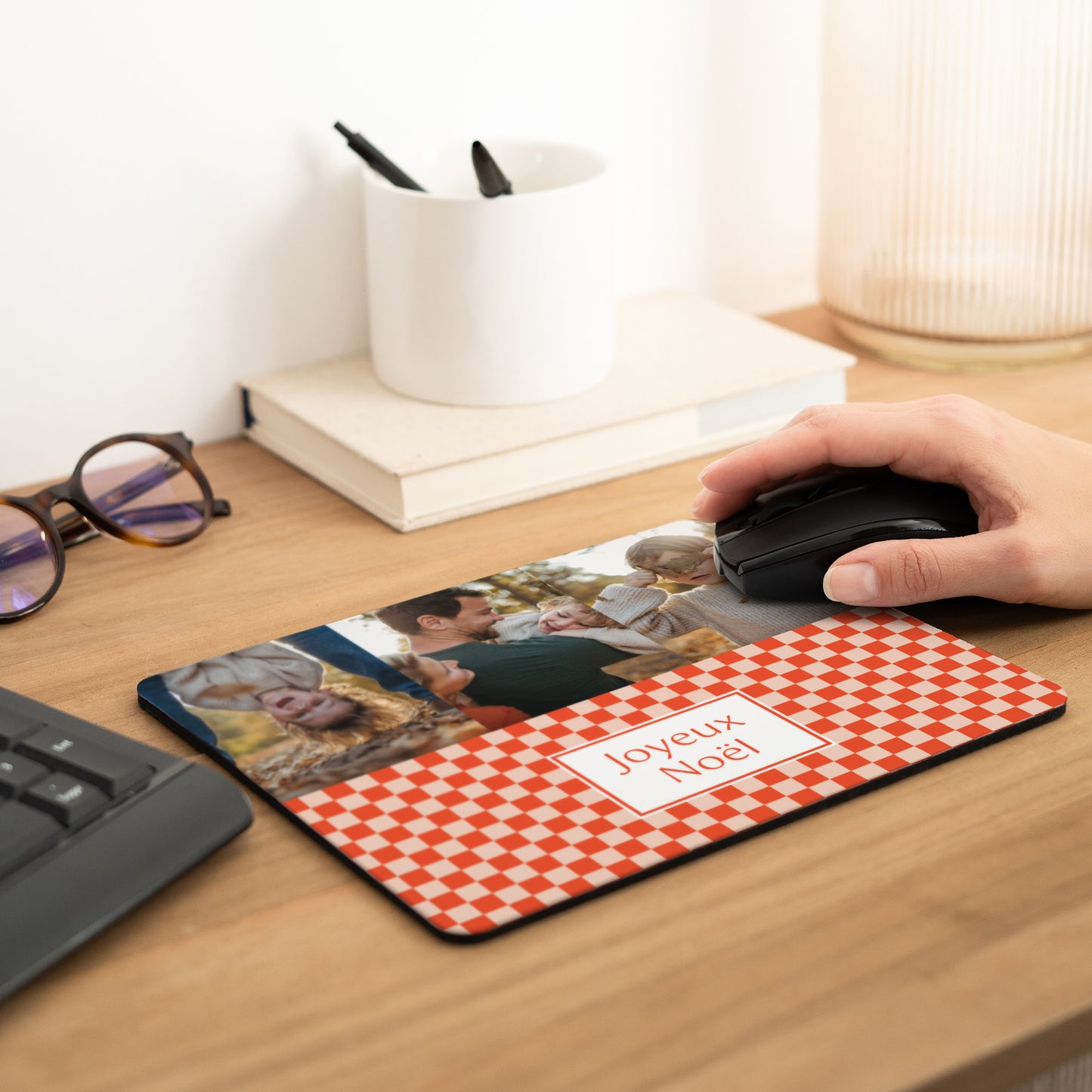 Tapis de souris Fin d'année Rectangle Magie de Noël photo N° 2