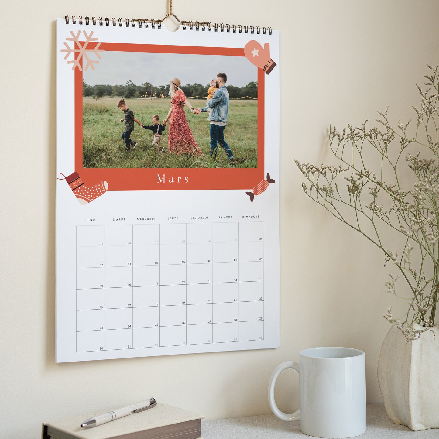 Calendrier Fin d'année Mural A3 Moments précieux photo N° 3