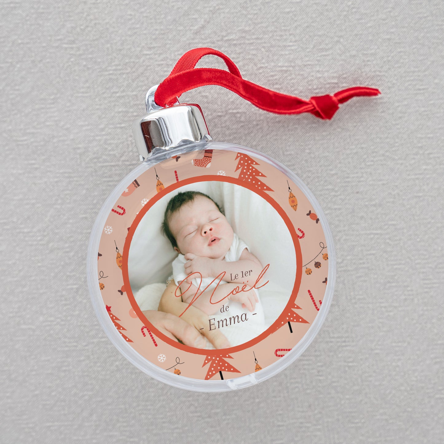 Boule de Noël Fin d'année Ronde Moments précieux photo N° 2