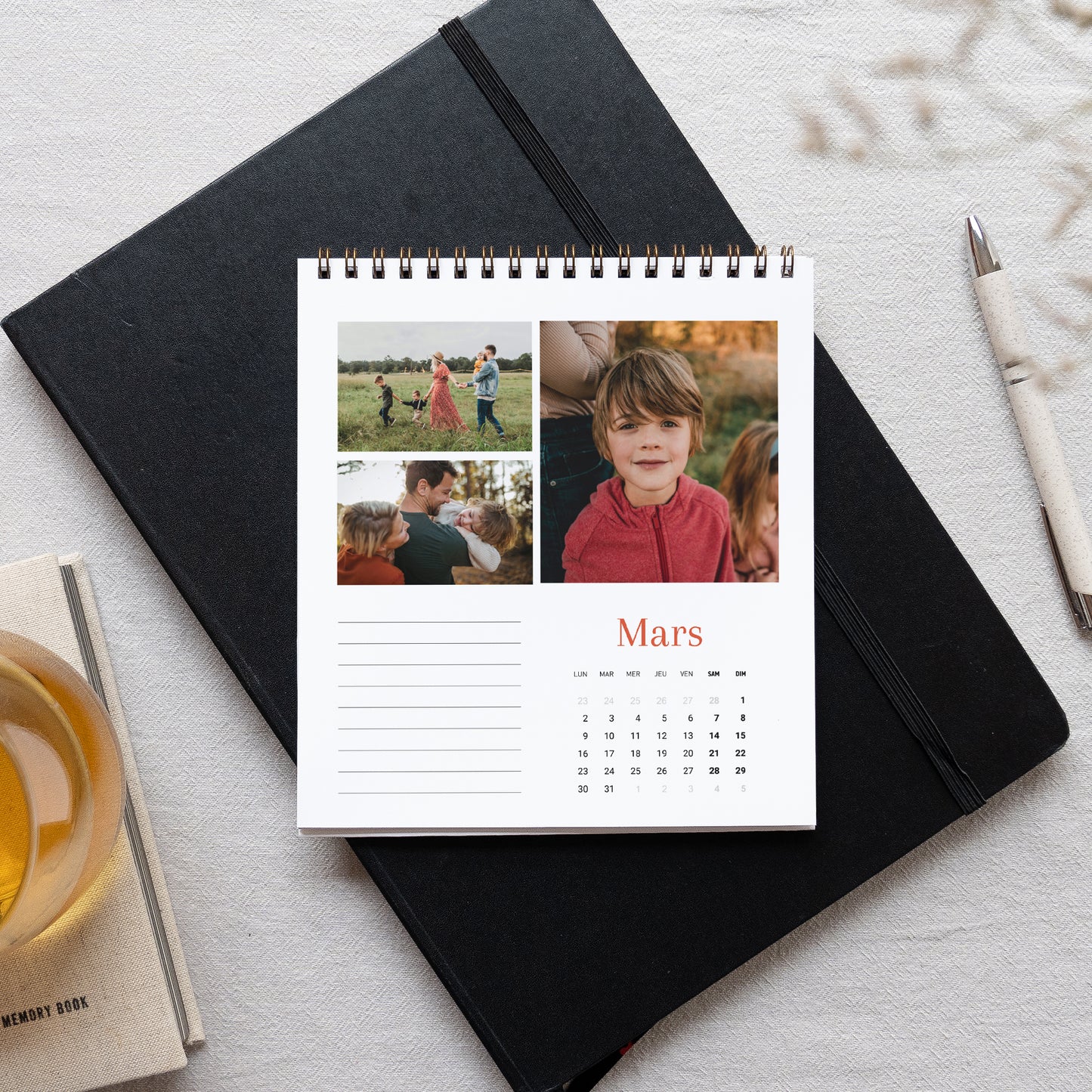 Calendrier Fin d'année Bureau, chevalet Moments précieux photo N° 3